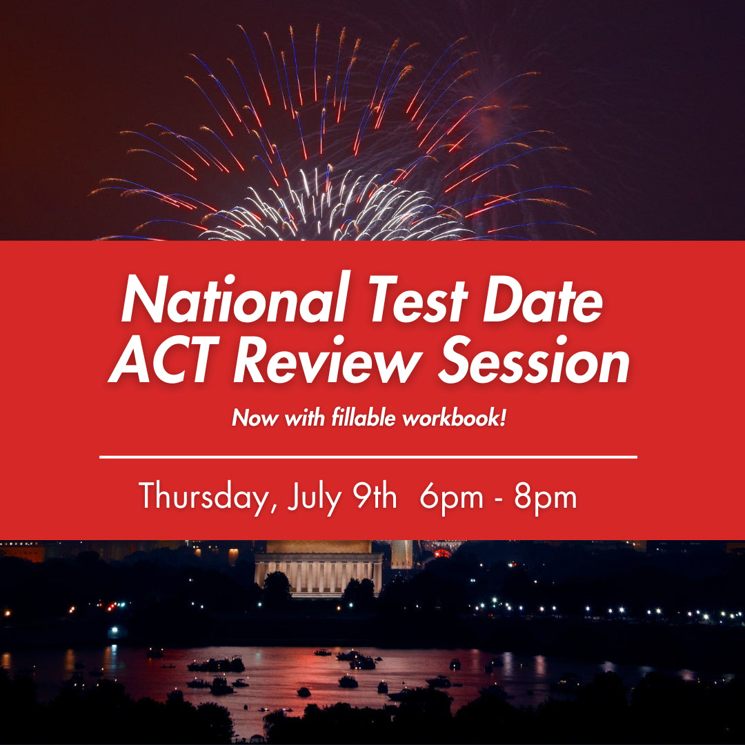 A poster for the national ACT review session