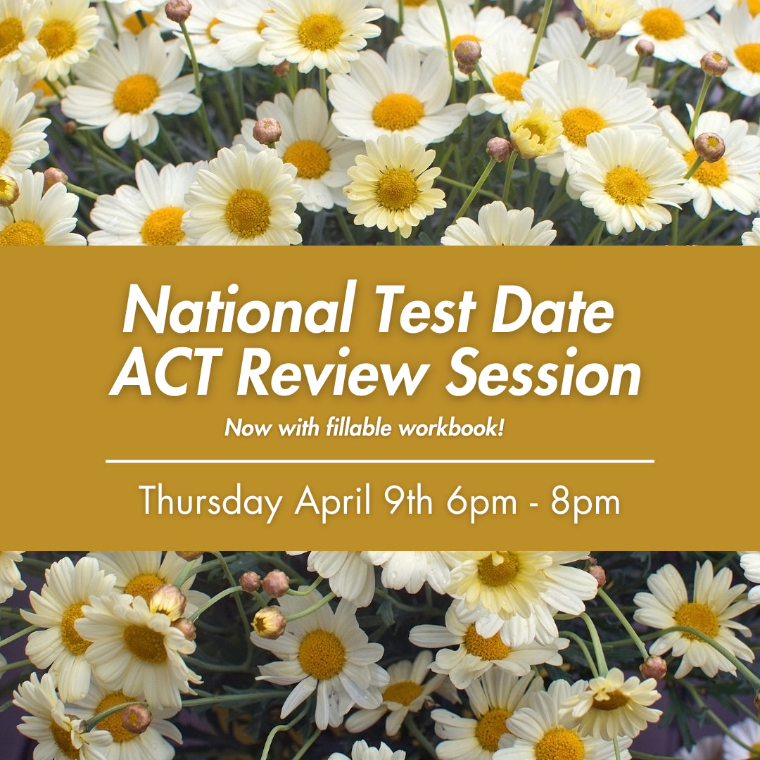 A poster for the national ACT review session