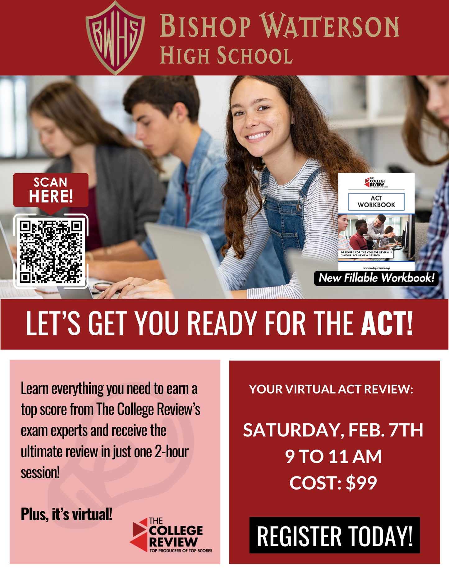 Bishop Watterson ACT 2-Hour Virtual Prep: Feb. 7th 2025 9-11am