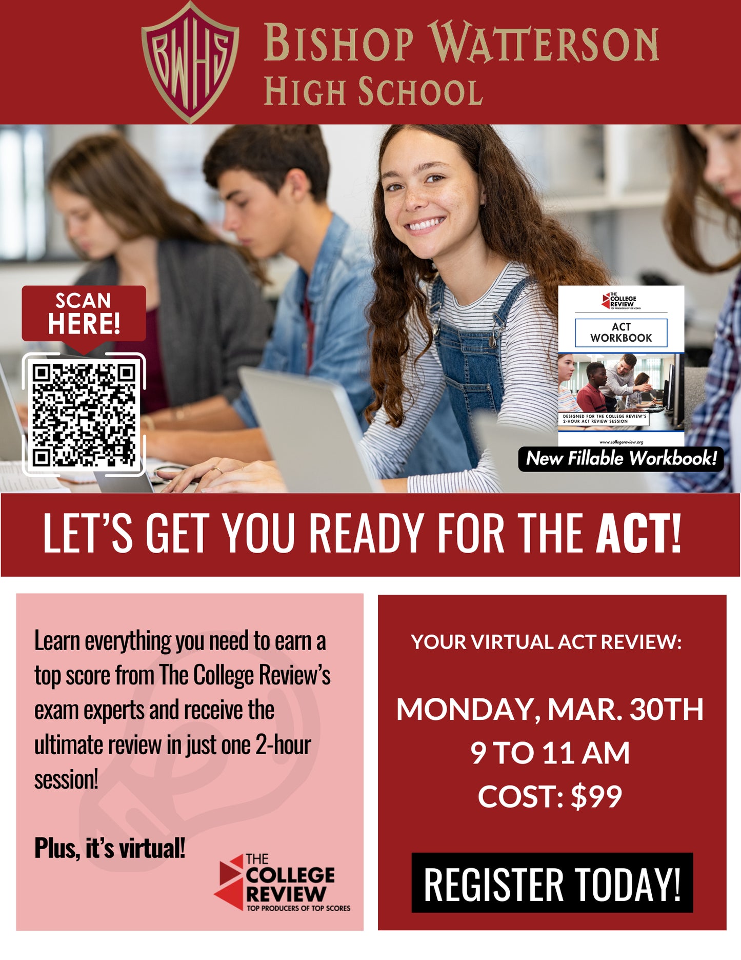 Bishop Watterson ACT 2-Hour Virtual Prep: Mar. 30th 2025 9-11am