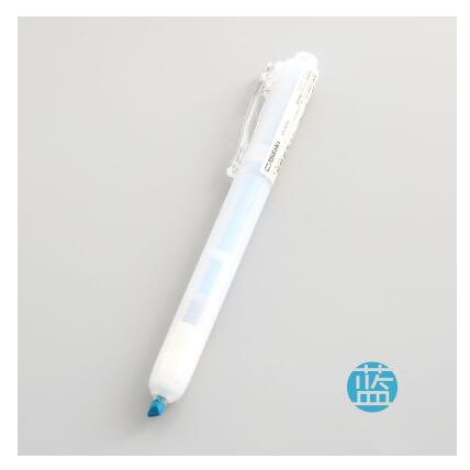 A blue highlighter marker