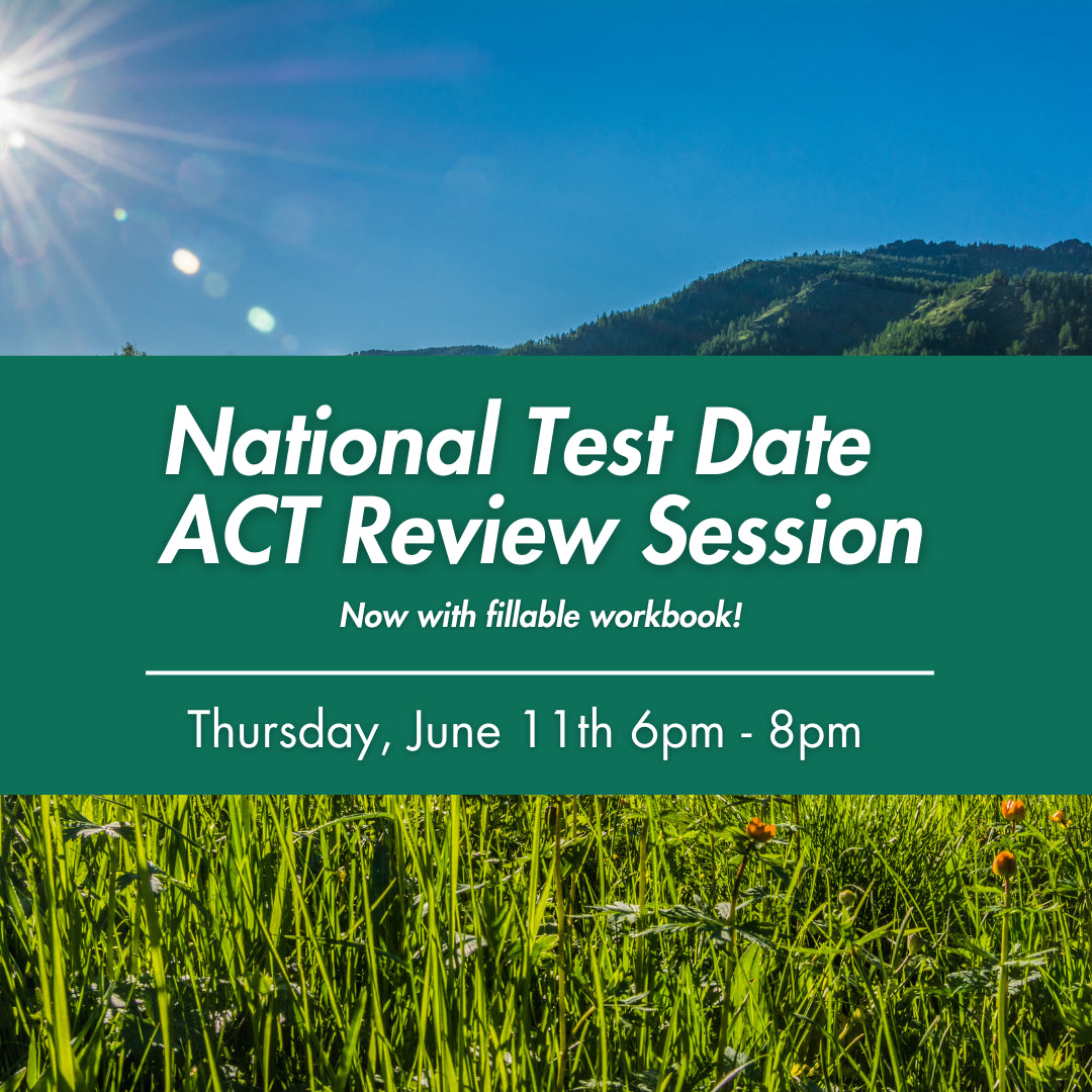 A poster for the national ACT review session