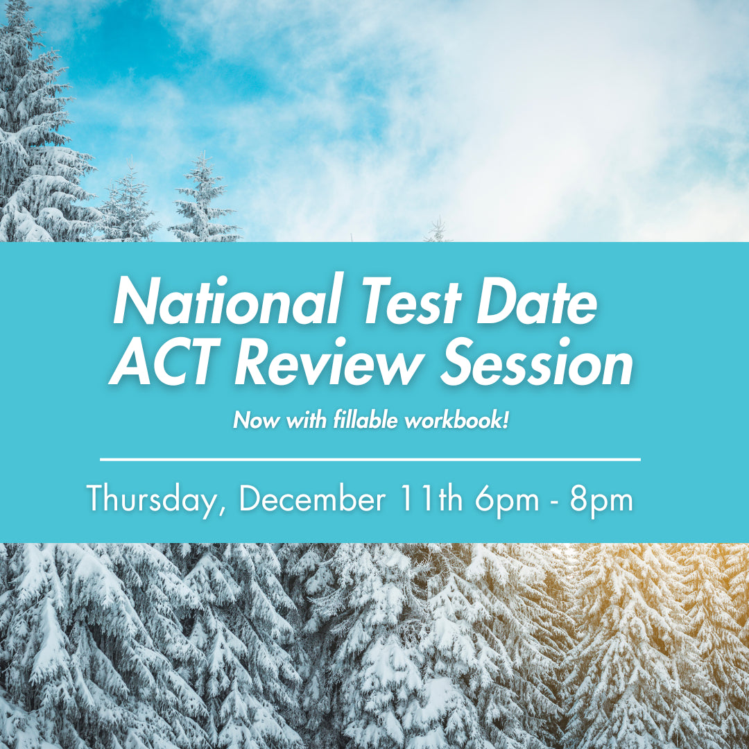 A poster for the national ACT review session