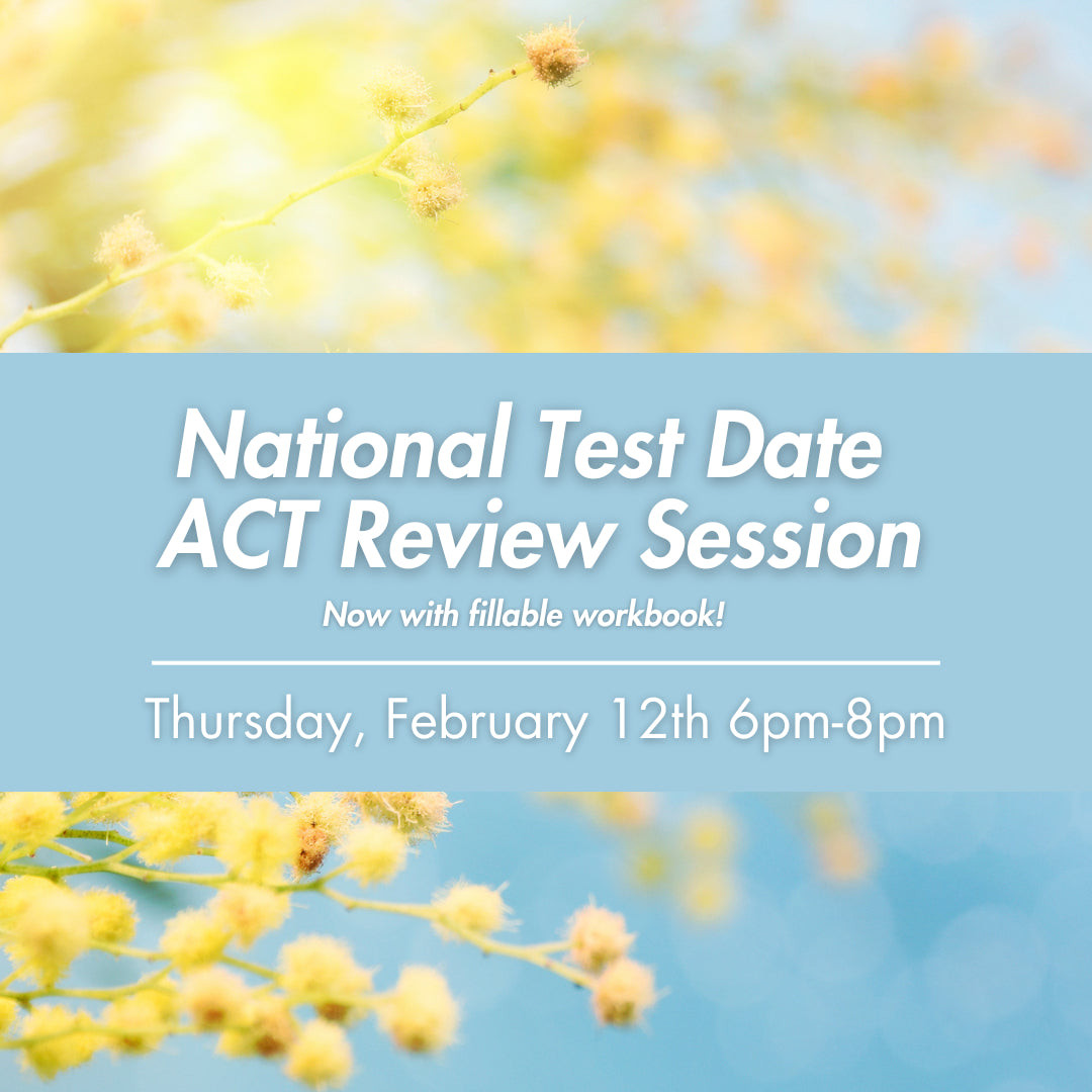A poster for the national ACT review session