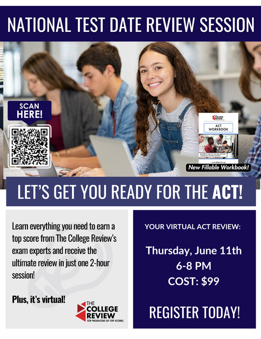 ACT 2-Hour Virtual Prep: June 11th 2026 6-8pm
