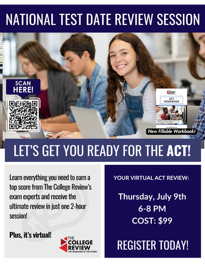 ACT 2-Hour Virtual Prep: July 9th 2026 6-8pm