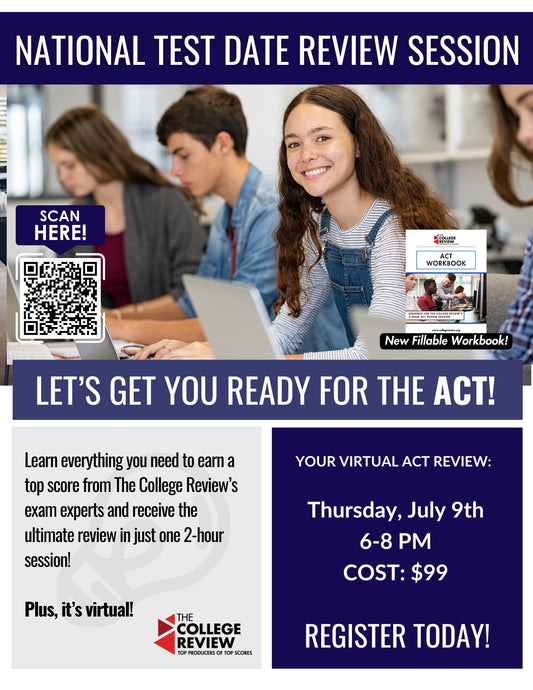 ACT 2-Hour Virtual Prep: July 9th 2026 6-8pm