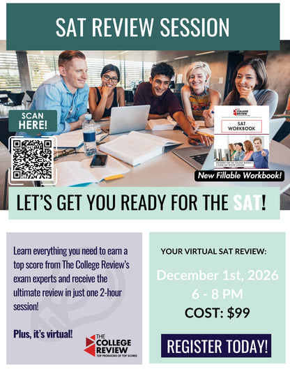 SAT 2-Hour Virtual Prep: December 1st 2026 9-11am