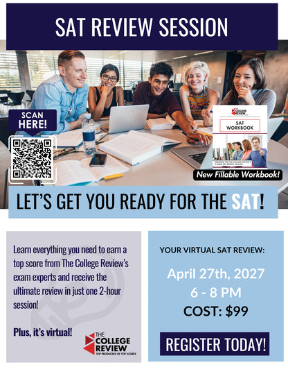 SAT 2-Hour Virtual Prep: April 27th 2027 9-11am