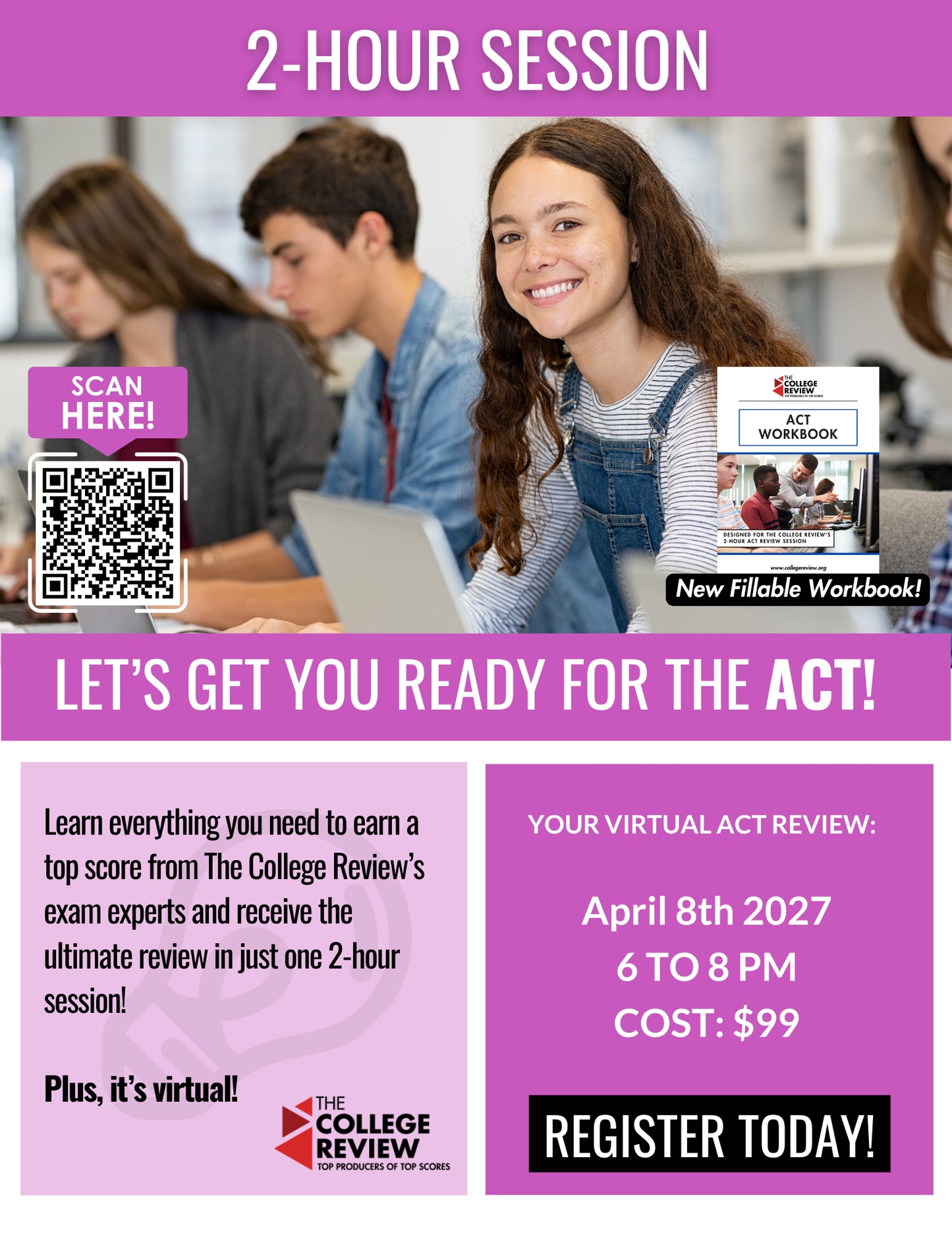 ACT 2-Hour Virtual Prep: April 8th 2027 6-8pm