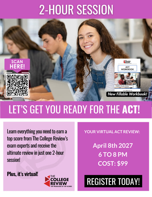 ACT 2-Hour Virtual Prep: April 8th 2027 6-8pm