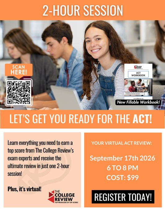 ACT 2-Hour Virtual Prep: September 17th 2026 6-8pm
