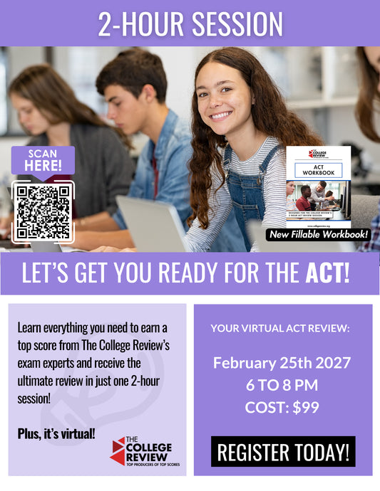 ACT 2-Hour Virtual Prep: February 26th 2027 6-8pm