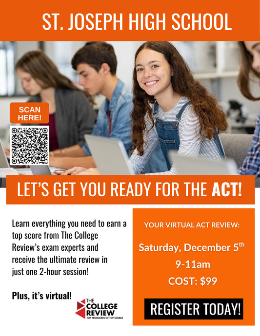 St. Joseph High School's ACT 2-Hour Virtual Prep: December 5th 2026 9-11am