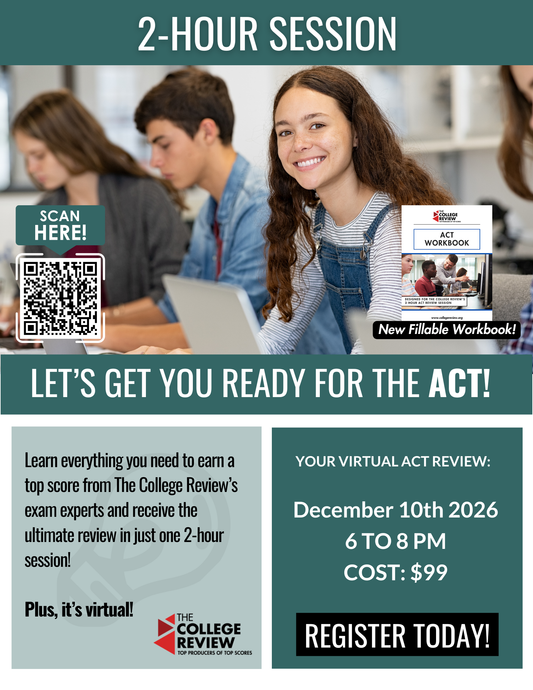 ACT 2-Hour Virtual Prep: December 10th 2026 6-8pm