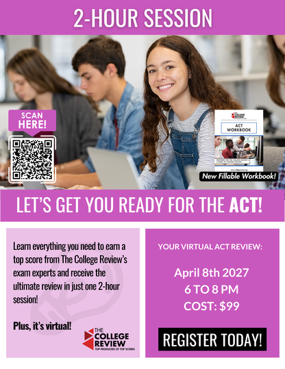 ACT 2-Hour Virtual Prep: April 8th 2027 6-8pm