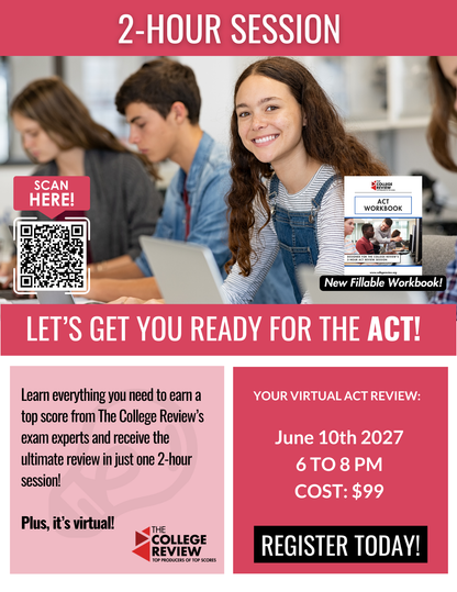 ACT 2-Hour Virtual Prep: June 10th 2027 6-8pm
