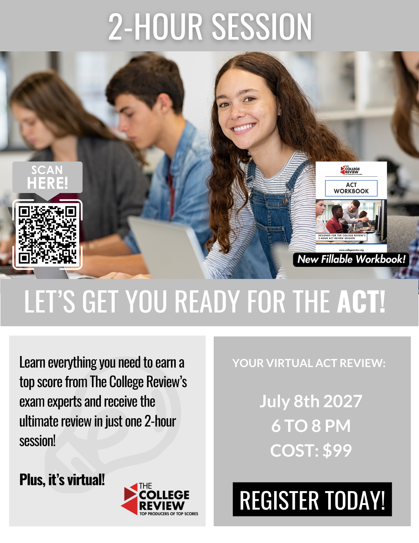 ACT 2-Hour Virtual Prep: July 8th 2027 6-8pm