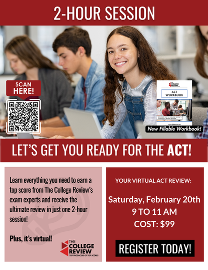 Revere High School's ACT 2-Hour Virtual Prep: Feburary 20th 2026 9-11am