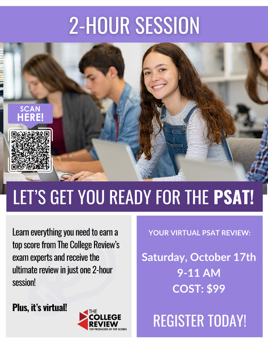 General PSAT 2-Hour Virtual Prep: October 17th 2026 9-11am